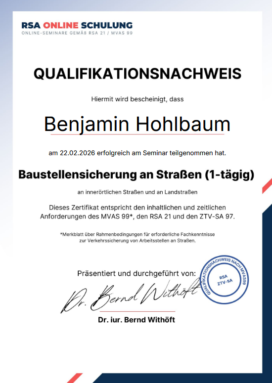 RSA-Zertifizierung-Hohlbaum RSA-Zertifizierung 2026